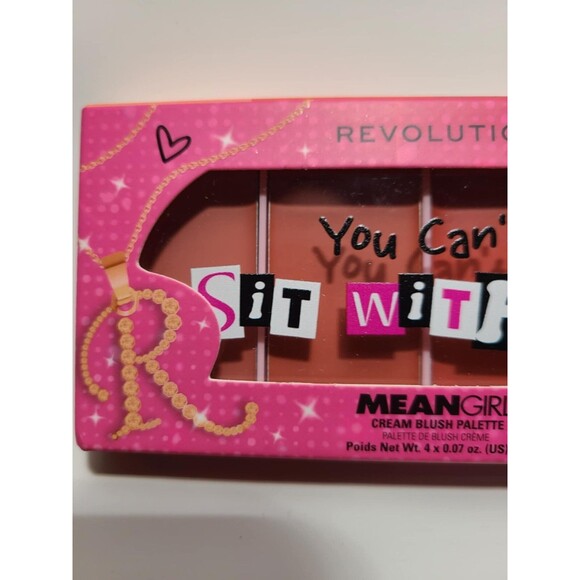 Makeup Revolution x Mean Girls You Can’t Sit With Us 4 Pan Cream Blush Palette - Picture 4 of 5